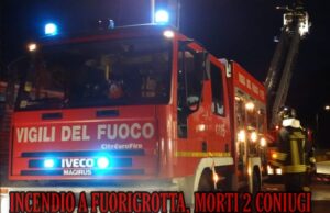 Incendio in un appartamento a Fuorigrotta, morti due coniugi.
