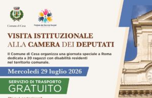 Il Comune di Cesa apre le porte della Camera dei Deputati ai ragazzi con disabilità